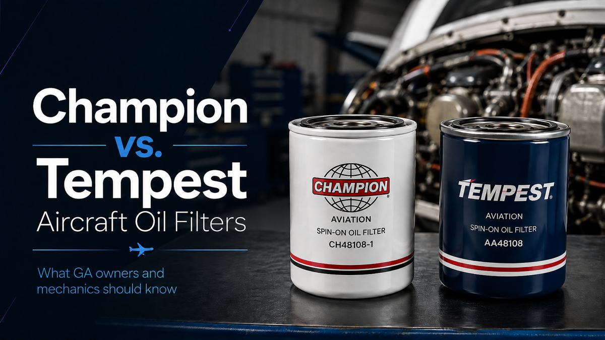 Aircraft Oil Filters Explained: Champion vs Tempest. The Complete Guide for GA Owners