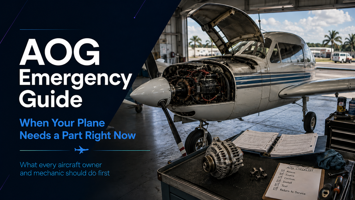 AOG: What Every Aircraft Owner Should Do When Their Plane Needs a Part Right Now