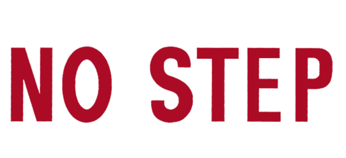 No Step Decal