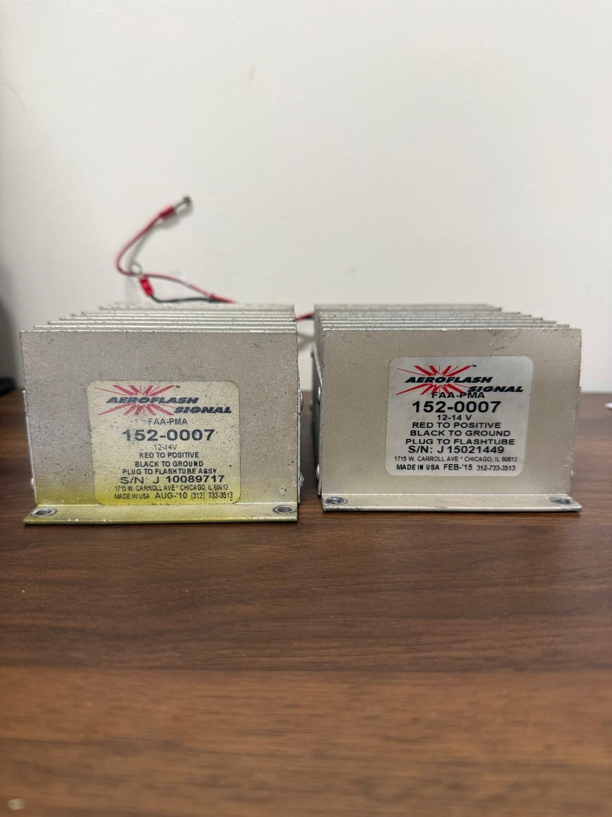 Aeroflash 152-0007 Strobe Light Power Supply 12-14V – Lot of 2 (For Parts/Repair)