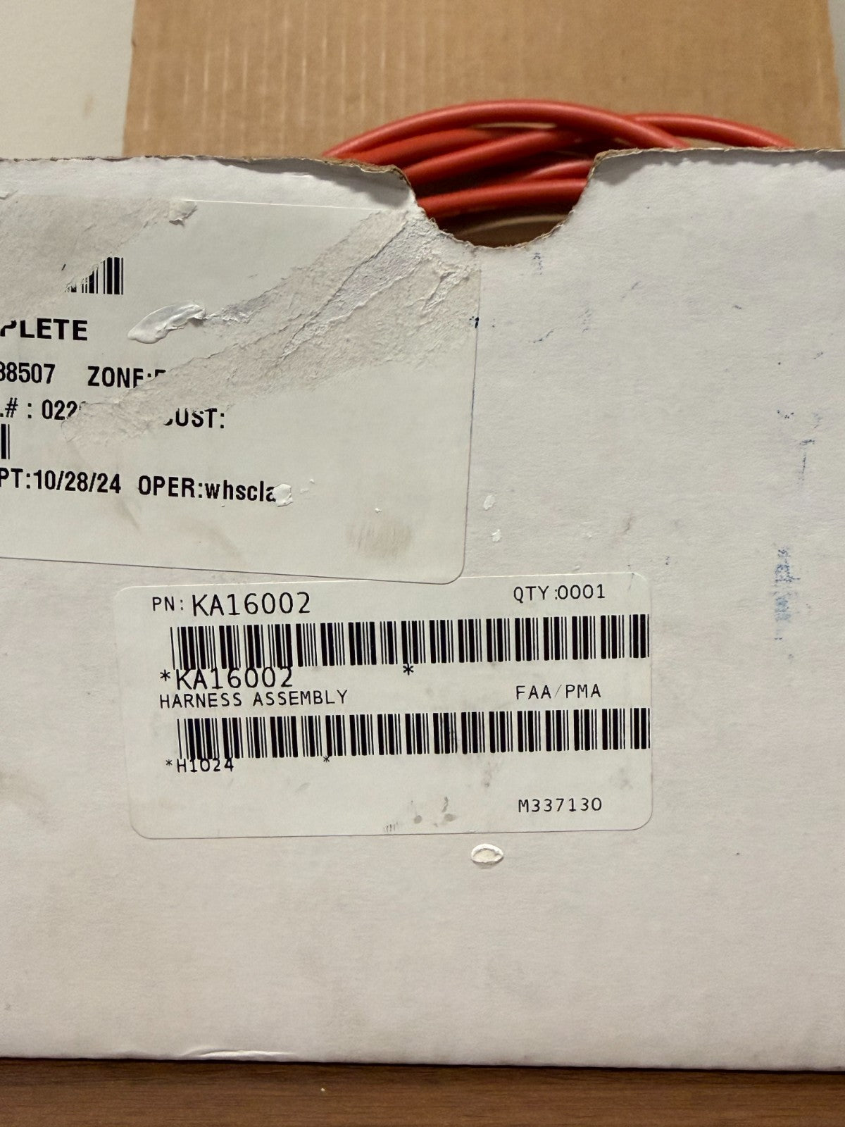 Hartzell KA16002 Ignition Harness 6 Cylinder with KA1K009 Clamp Kit – New Old Stock