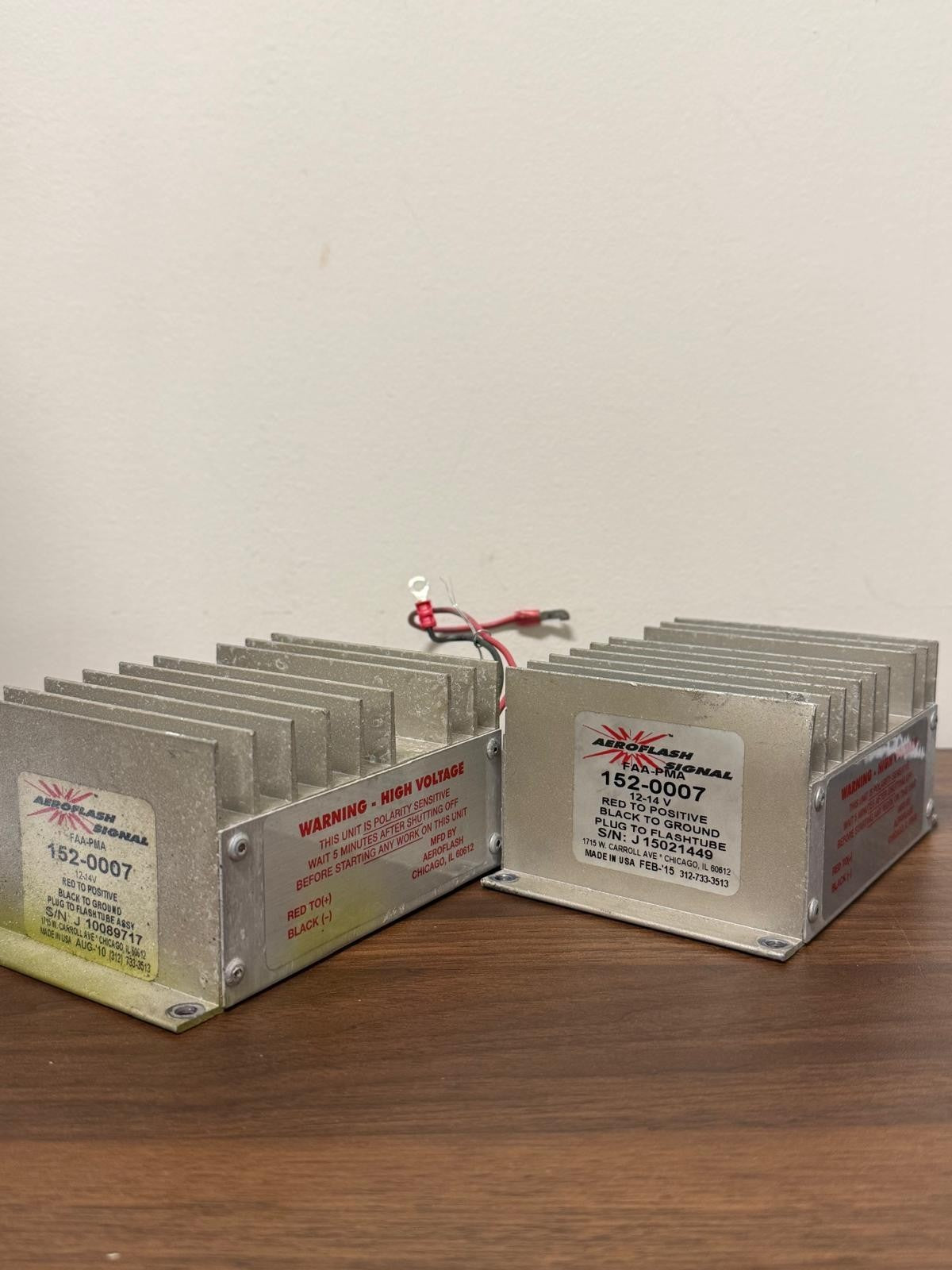 Aeroflash 152-0007 Strobe Light Power Supply 12-14V – Lot of 2 (For Parts/Repair)